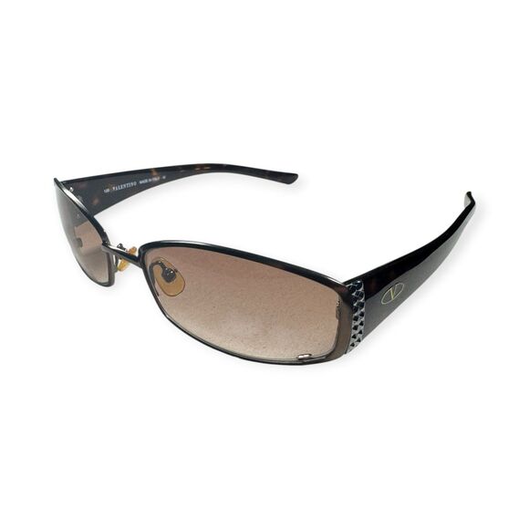 Valentino V5344/S Black Crystal Sunglasses Italy 135mm VTG main image 5
